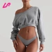 Stay comfy and stylish in our ladies v neck sweatshirt. Made from soft, durable materials, it's perfect for casual wear. Shop now!